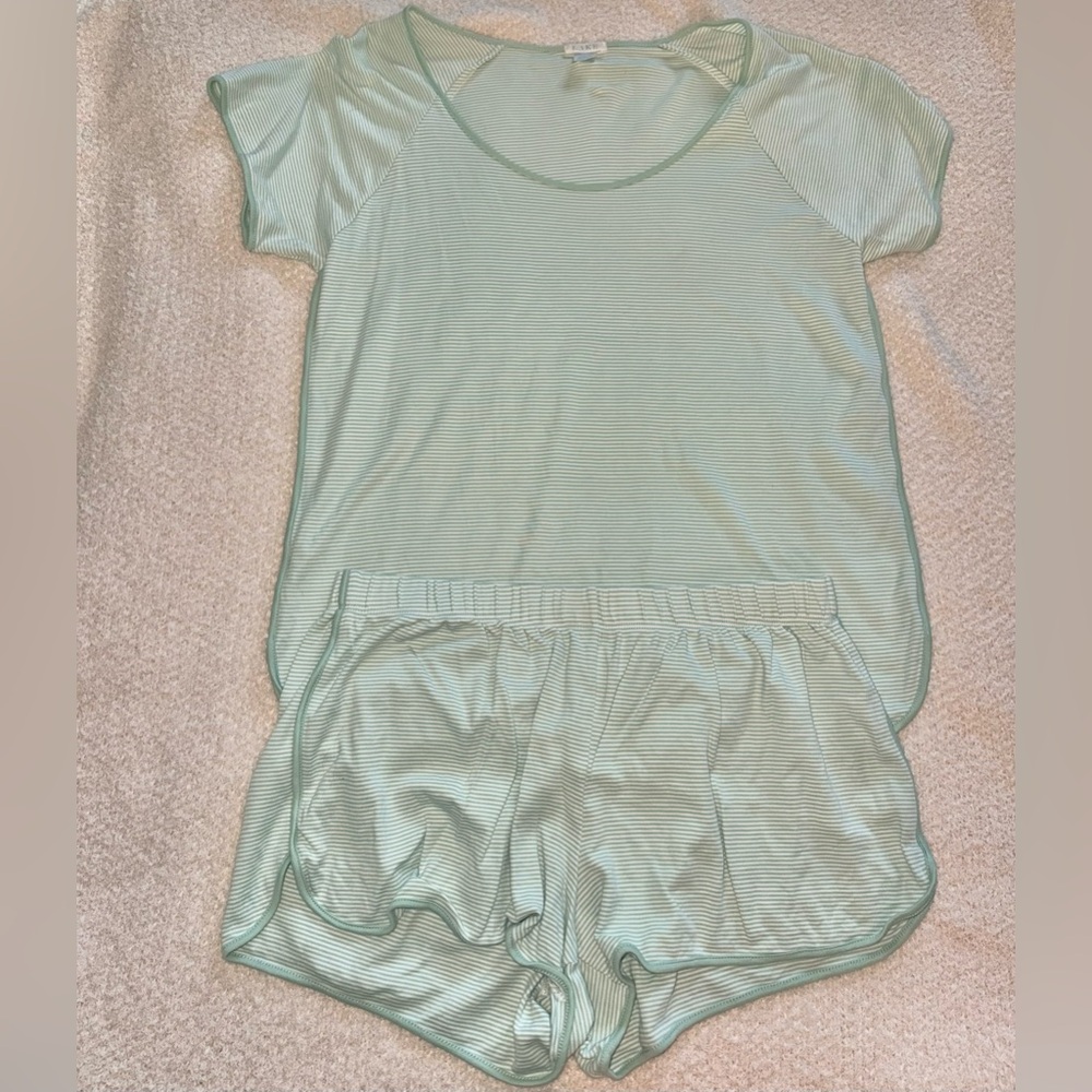 LAKE Mint Short Sleeve Pajama Set - Picture 2 of 3